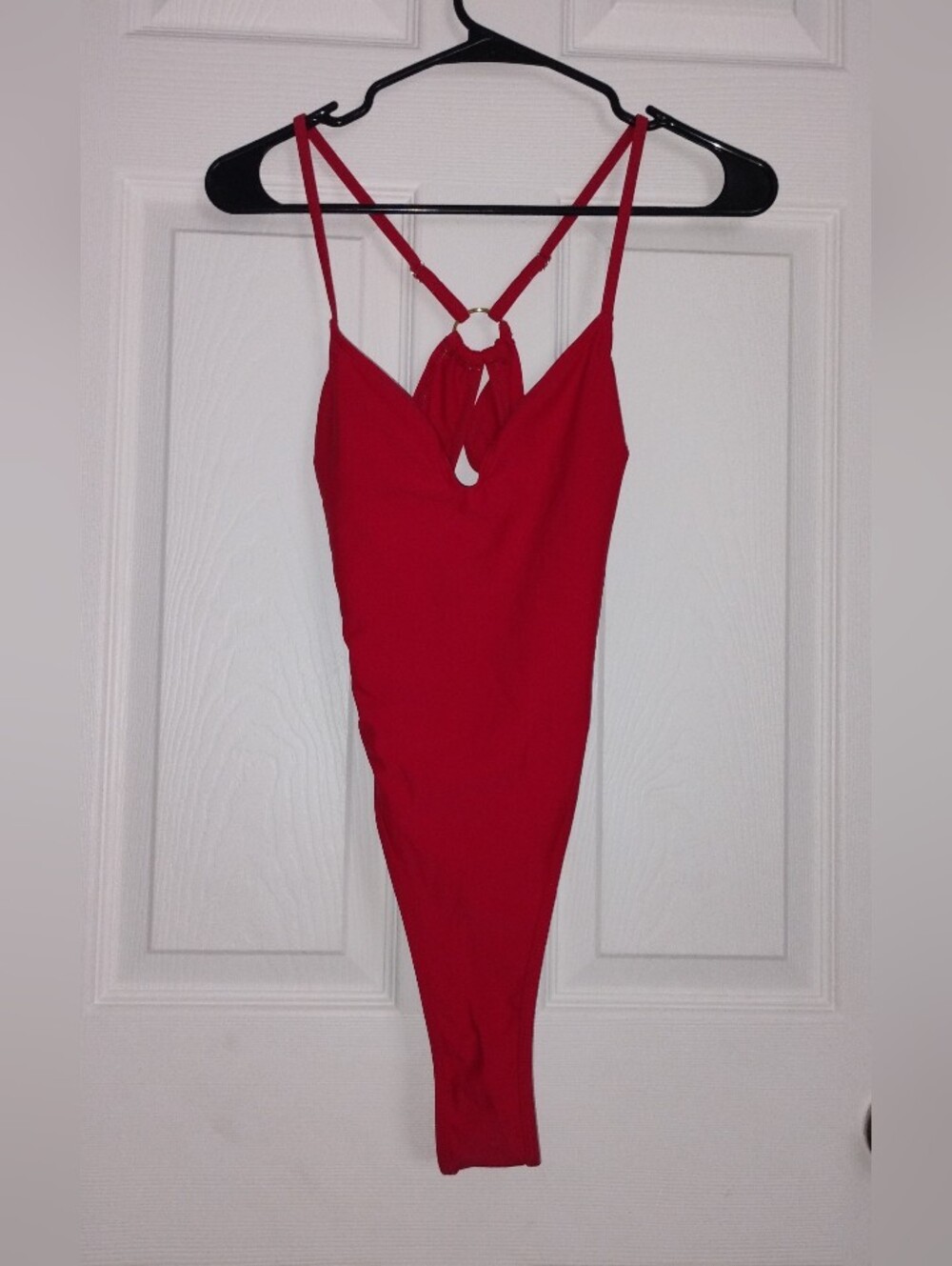 Red one peace bikini